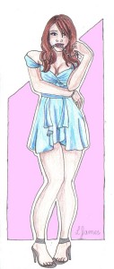 Girl is dress